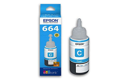 Epson T664 | Tinta Cián 70ml Original
